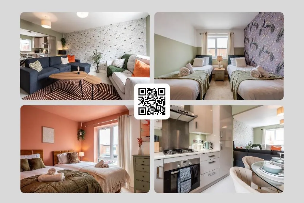 Modern House 2 Bedroom 5 Beds * Манчестер